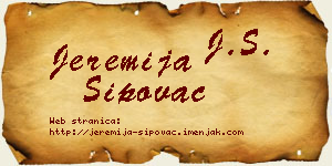 Jeremija Šipovac vizit kartica